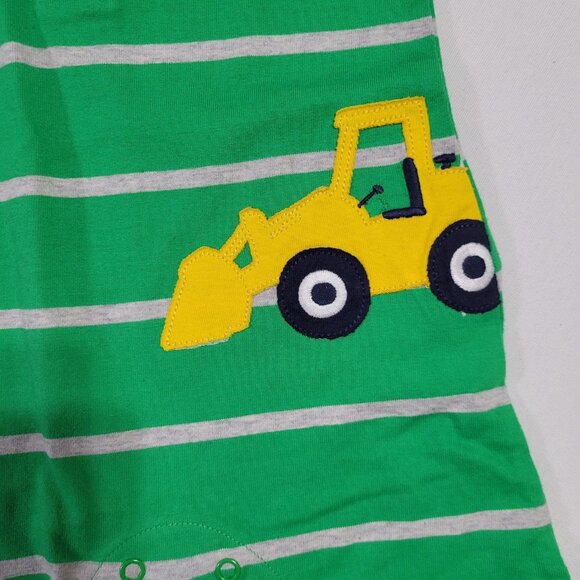 Carter's NWT 6 month Green striped Romper. Mixed Bin Z27 - Picture 2 of 2
